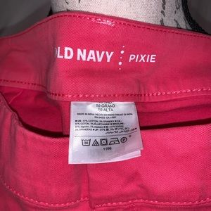 Old Navy Pixie coral pink pants size 10 tall NWOT